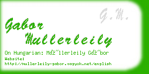 gabor mullerleily business card